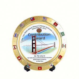 Custom Shape Letterpress Printing Custom Modern Durable Hanging Metal <b>Plaque</b> Sign Stainless Steel Relief Carving Multi-color - Product Image 1