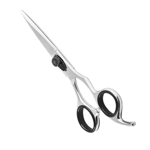 Ciseaux professionnels en acier inoxydable pour coiffeurs - Grade A+ Ciseaux de barbier pour droitiers à pointe arrondie 32 dents Moyen - Product Image 6