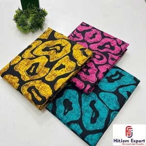 Luxury African Wax Print Cotton Fabric Ankara Wedding Textile Custom Printed Fabric OEM ODM Manufacturer Export Supplier - Product Image 1