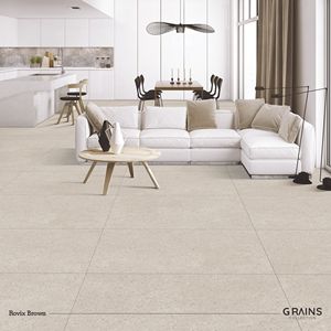 Carrelage en porcelaine Rovix Brown GHR 600x1200mm, finition mate, imitation pierre, pour murs et sols intérieurs, épaisseur 8,5 mm, isolation thermique - Product Image 5