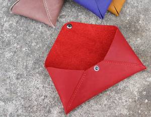 Flat Profile Leather Wallet Portable Long Envelope Money Pouch Clutch <b>Case</b> Elegant <b>Coin</b> Purse Lightweight Card Holder for Cash - Product Image 1