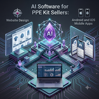 Kişisel Koruyucu Ekipman Satıcıları İçin Yapay Zeka Yazılımı Web Sitesi Tasarımı Android iOS Mobil Uygulamalar WordPress Shopify Eklentisi Yapay Zeka ERP CRM Yazılımı E-ticaret