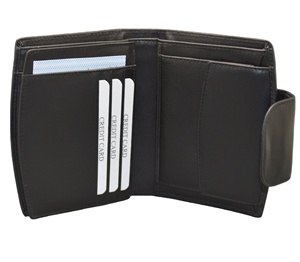 Cartera de Cuero Mini Casual de Lujo para Mujer, Delgada, Vintage, Corta, Marrón, de Cuero Vacuno Genuino, con Forro de Poliéster, RFID, de Alta Calidad, para Uso Diario - Product Image 6