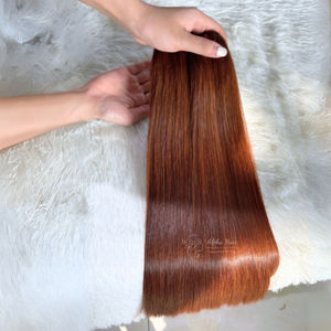 Perruque frontale droite couleur châtaigne couleur miroir super chaude de qualité 12A Extensions de cheveux naturels en cheveux humains - Product Image 1