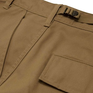 <b>Men's</b> <b>Brown</b> Canvas <b>Cargo</b> Pants Mid Waist Multiple Pockets Workwear Style Straight Fit Button Fly Lightweight Fabric Spring - Product Image 6