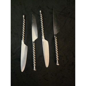 Juego de 5 Cucharas de Té de Acero Inoxidable con Mango Retorcido Clásico, Acabado Espejo de Alta Calidad, Resistentes al Óxido, para Bodas y Eventos - Product Image 5