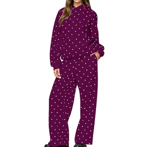 Ensemble de survêtements pour femmes en tissu éponge, faible quantité minimum de commande, pour marques de vêtements personnalisées destinées aux boutiques américaines, tailles US du S au XL - Product Image 2