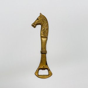 Premium Vintage Brass Horse Head Bottle Opener Elegant <b>Bar</b> <b>Tool</b> for Home Entertainment Restaurants and Collectors - Product Image 1
