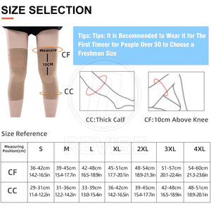 Quality Made Breathable Nylon/Polyester <b>Knee</b> Sleeves with Flexible Fit and Compression for Sports Training and Daily Activities - Product Image 4