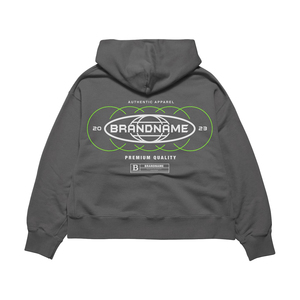 OEM Streetwear Vintage Oversize Pullover DTG Printed <b>Hoodie</b> High Quality Terry Cotton Heavyweight Men Boxy Screen Print <b>Hoodie</b> - Product Image 3
