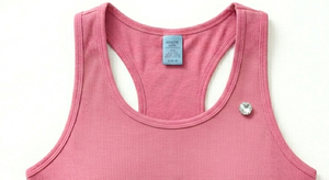 Pink Ribbed Wire Free Knitted Solid Sports <b>Bra</b> Women High Support Workout Crop Top Breathable <b>Stretch</b> Fitness Yoga - Product Image 3