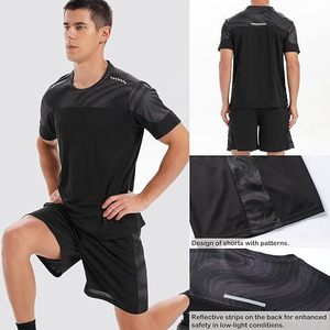 Conjunto Deportivo Sublimado de Poliéster para Hombre con Pantalones Cortos, Ropa Deportiva Personalizada para Fitness, Running y Entrenamiento, Fabricante y Proveedor - Product Image 5