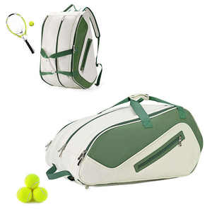 Bagnex PU Fashion Pickleball Tennis <b>Backpack</b> <b>Large</b> Capacity Sports Racket Bag Double Shoulder Badminton Outdoor Training - Product Image 1