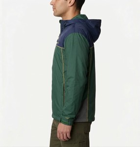 Men's <b>Lightweight</b> Hooded Windbreaker Waterproof Full Zip Sport <b>Jacket</b> Green Blue Contrast Outdoor Hiking <b>Running</b> Apparel 2026 - Product Image 4