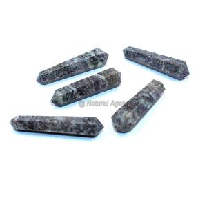 Cristal auténtico de alto grado Piedra preciosa natural Azul Turquesa Sintético Punto de doble terminación - Product Image 2