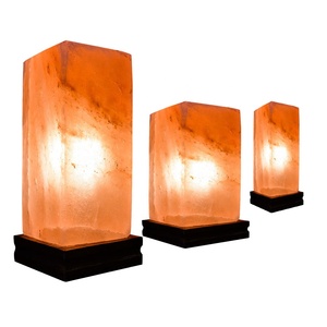 Healing Radiance Lampe carrée en sel blanc de l'Himalaya Bougeoir haut et serein avec emballage soigné - Product Image 6