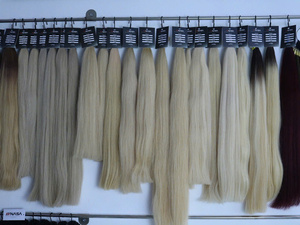 Prix de gros Extensions de cheveux en vrac 100% cheveux vietnamiens 1 paquet 100 grammes Couleurs foncées Super Double Drawn 28 pouces Droite - Product Image 4