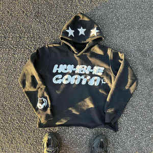 Fabricante de sudaderas con capucha extragrandes con efecto lavado ácido, sudaderas con capucha 100% algodón, sudaderas con capucha vintage de alta calidad, sudaderas para hombre con efecto desgastado - Product Image 6