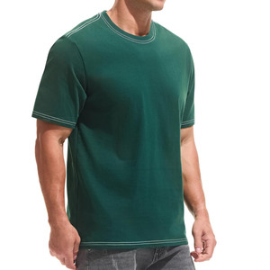 เสื้อยืดผู้ชายคุณภาพสูงขายดีปี 2026 น้ำหนัก 280GSM สไตล์สตรีทแวร์ สีพื้น ระบายอากาศได้ดี เป็นมิตรกับสิ่งแวดล้อม ทรงหลวม - Product Image 3