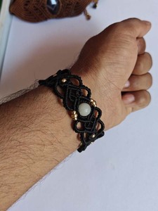 Handmade Macrame Gemstone <b>Bracelets</b> Collection <b>Adjustable</b> Boho Healing Ethnic Statement Jewelry Wholesale - Product Image 3