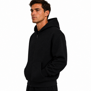 Men's 100% Cotton Full <b>Zip</b> Hoodie Fleece Sweatshirt Regular Fit <b>Zip</b> <b>Up</b> Hooded <b>Jacket</b> for Winter Casual Wear - Product Image 5