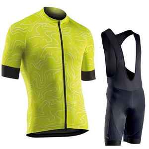 Ensemble de maillot de cyclisme numérique respirant et de haute qualité, deux pièces, séchage rapide, options de tailles adultes, logo personnalisé - Product Image 2
