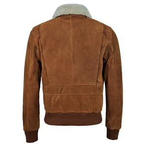 Custom Smart Range Leather 100% Genuine Vintage Cow <b>Suede</b> Waterproof <b>Mens</b> Aviator Streetwear <b>Jacket</b> Topp Gunn Style Winter - Product Image 3
