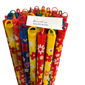 Balai 2-en-1 écologique, imperméable, durable et léger avec manche en bois d'eucalyptus et PVC de 120 cm, couleur assortie, et pelle à poussière portable - Product Image 6