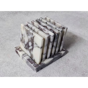 Sous-verre rond effet marbre style nordique, tapis isolant antidérapant pour café, sous-verre en résine de grès, vente en gros de bijoux, usage domestique - Product Image 3