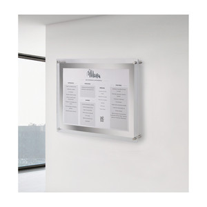 Porta Menu in Acrilico Trasparente da Parete per Ristoranti - Product Image 3