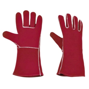 Gants de sécurité industriels en cuir de vachette pleine fleur de haute qualité, certifiés CE, anti-coupure, antidérapants, épaisseur 11 oz, pour le soudage - Product Image 4