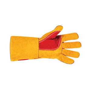 Best Quality Low Price Leather Welding <b>Gloves</b> With Yellow Heat Resistant For Adults Protection Hand Wear - Product Image 2