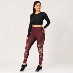 Material Flexible Construction Comfortable Fit Yoga Exercise Running Work Women Legging High Quality Sportswear Soft Elastic - Product Image 1