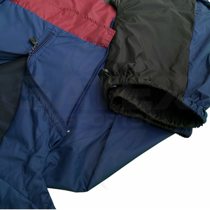 Vintage Winter Windproof Workout <b>Men</b> Custom Full Zip Satin <b>Turtleneck</b> Windbreaker Tracksuit Set Lightweight Quick Dry Streetwear - Product Image 4