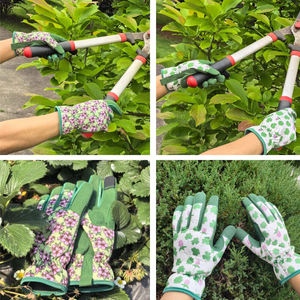 Beautiful Color New in Design High Quality Flexible Leather Anti-Chemical Gardening <b>Gloves</b> with Unique Design Hand Protection - Product Image 5