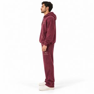 Offre Spéciale – Ensemble de Survêtement Polaire Écologique Uni : Sweat à Capuche Chaud et Pantalon de Jogging – Tenue de Sport Hiver, Entraînement en Salle, Décontracté, Streetwear, Personnalisable - Product Image 2