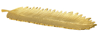 Nouvelle assiette élégante en aluminium coulé, moderne, luxueuse, dorée brillante et argentée brillante, en forme de feuille, pour la table à manger, personnalisable