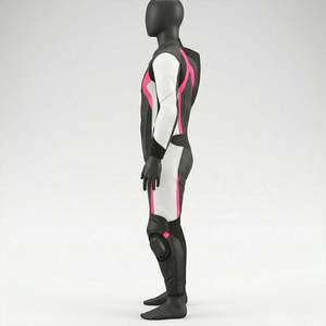 Blouson de moto en cuir unisexe grande taille, imprimé et personnalisé, homologué CE, imperméable et respirant, idéal pour la course estivale - Product Image 3