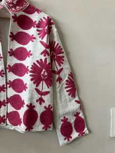 Veste d'hiver matelassée Candy TNT Suzani pour femme, brodée, col montant, style bohème, vêtement d'extérieur tendance pour festival, cadeau pour elle - Product Image 5