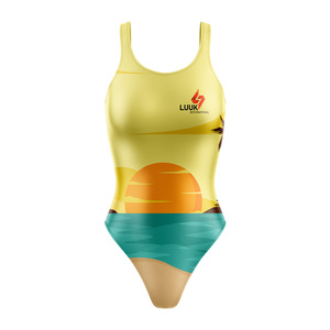 Maillot de bain une pièce pour filles, imprimé mignon, protection solaire UPF 50+, vêtements de bain pour enfants, vente en gros, fournisseur OEM de vêtements de plage - Product Image 5
