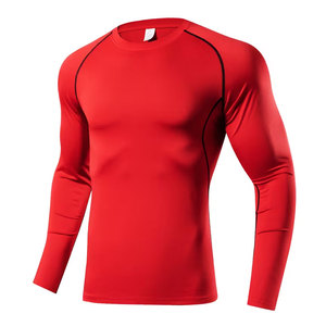 Haut de sport pour homme à manches longues, ultra respirant, léger, coupe ajustée, confortable, idéal pour la gym, le fitness et la protection anti-UV - Meilleur fournisseur, produit phare - Product Image 1