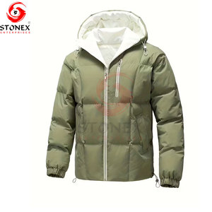 Chaqueta Acolchada con Capucha para Hombre, Ligera, Térmica, Impermeable, Cortavientos, Informal, para Senderismo y Actividades al Aire Libre, 100% a la Moda - Product Image 4