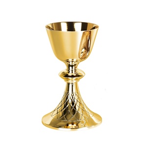 Brass Chalice This Gold Plated Customized Embossed Chalice is handmade using high quality brass and steel for drinkable - Product Image 1