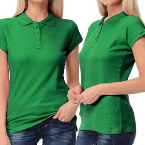 Chemise polo pour femme de haute qualité, manches courtes, coupe ajustée, coton, jersey tricoté uni, logo imprimé, t-shirt d'été, coupe classique - Product Image 4