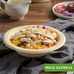 Tazones de Papel de 16 oz, Desechables, Compostables, Ecológicos, de Bagazo, Resistentes, Ideales para Leche, Cereales, Bocadillos y Ensaladas - Product Image 4