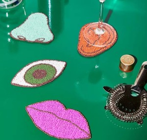 Handmade Premium Seed <b>Bead</b> Embroidered <b>Coaster</b> Set Wholesale Table Protection Mats For Dining And Coffee Tables Decoration - Product Image 1