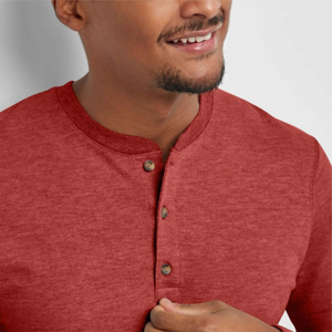 T-shirts décontractés en lin/coton pour hommes, à manches longues, col rond, non tissés, personnalisables avec logo, écologiques, séchage rapide, respirants pour le printemps – Vente en gros - Product Image 6