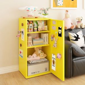 Mueble Bajo Moderno con 3 Estantes de Altura Ajustable, Organizador Compacto que Ahorra Espacio para Dormitorio, Sala de Estar y Hogar - Product Image 1