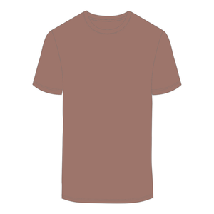 T-shirt pour homme en coton 100% brodé de qualité supérieure, 230g, couleur brun clair, confortable, décontracté, streetwear, tee-shirt doux et respirant - Product Image 4