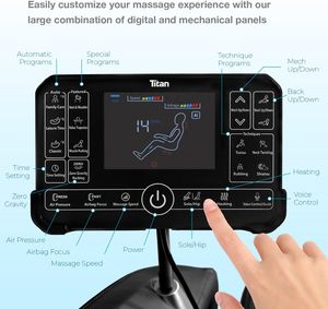 Sillón de Masaje Portátil Moderno de Gravedad Cero, Reclinable para Todo el Cuerpo con Control por Voz, Shiatsu, Reposapiés y Rodillos para Pantorrillas y Pies - Product Image 5